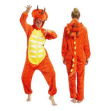 Pijama Kigurumi Dragão 3d Pronta Entrega Envio Rápido