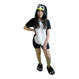 Pijama Kigurumi macacão Cosplay Pinguim Infantil