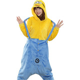 Pijama Kigurumi Macacão Minion Meu Malvado Favorito Adulto