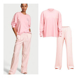 Pijama Listrado Rosa Victoria