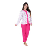Pijama Longo Botao Aberto