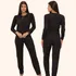 Pijama Longo De Frio De Inverno Feminino Canelado