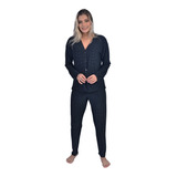 Pijama Longo De Liganete Poá