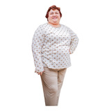 Pijama Longo Feminino Plus