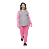 Pijama Longo Gestante Amamentacao