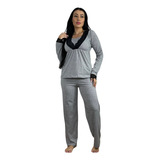 Pijama Longo Maya Amamentacao