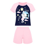 Pijama Lupo Infantil Feminino Curto 100
