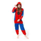 Pijama Macacão Homem Aranha Kigurumi Infantil E Adulto