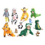 Pijama Macacão Infantil Bichinhos Fantasia Animais Kigurumi