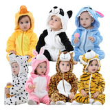 Pijama Macacão Infantil Bicinho Fantasia Inverno Animais