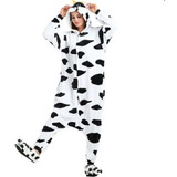 Pijama Macacão Kigurumi Cosplay Adulto Vaca Promocão