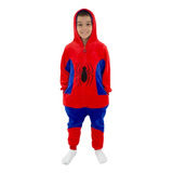 Pijama Macacão Kigurumi Infantil Homem Aranha