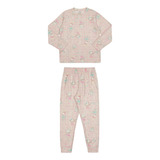 Pijama Malha Em Microsoft Menina Rosa Tamanho 01
