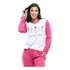 Pijama Manga Longa Calça Feminino Inverno Liso Adulto