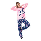 Pijama Manga Longa Fem