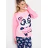 Pijama Manga Longa Feminino Viscolycra Panda Bailarina Puket