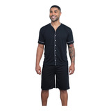 Pijama Masculino Botao Americano