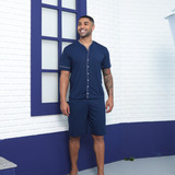 Pijama Masculino Botao Americano
