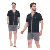 Pijama Masculino Botao Americano
