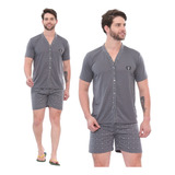 Pijama Masculino Botao Americano