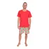 Pijama Masculino De Malha Adulto Curto Verão Blusa E Short
