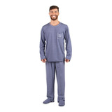 Pijama Masculino Inverno Pijama Calça Manga Longa Ref 4732