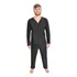 Pijama Masculino Liganete Longo Adulto Inverno Aberto Botões