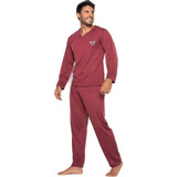 Pijama Masculino Longo Adulto Blusa Manga Comprida Calça 009