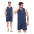 Pijama Masculino Verão Blusa Regata E Short Roupa De Dormir 
