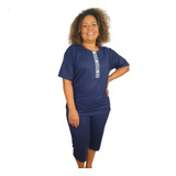 Pijama Maternidade Senhora Botoes