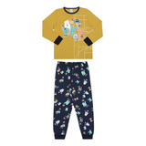 Pijama Meia Malha Penteada