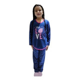 Pijama Menina Flanelado Inverno Manga Longa Frio