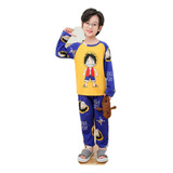 Pijama One Piece Luffy Moda Quint Simples Conjunto Infantil