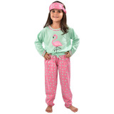 Pijama Para O Frio Infantil 2 A 10 Inverno Menina