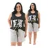 Pijama Plus Size Baby-doll Regata G1,g2 G3 Oferta Personagem