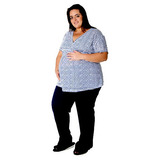 Pijama Plus Size Longo Até O Tamanho 58 Amamentação 1718 