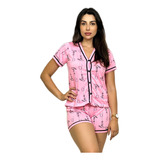 Pijama Short E Camisa