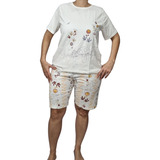 Pijama Sonhart 100 Algodão Camiseta Mc Bermuda Confortável