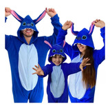 Pijama Stitch 2 Kigurumi Macacão Quentinho Kigurume Escuro
