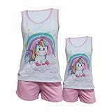 Pijama Tal Mãe Tal Filha Unicórnio Kit Adulto E Infantil
