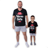 Pijama Tal Pai Tal Filho Poderoso Chefão Manga Curta Verão