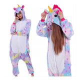 Pijama Unicórnio Infantil Adulto Macacão Kigurumi Cosplay