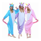 Pijama Unicórnio Infantil E Adulto Macacão Kigurumi Cosplay