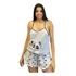 Pijama Verão Feminino Estampa Panda De Algodão Calor