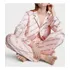 Pijama Victoria S Secret Seda Modelo Clássico Logo Vs Rosa