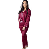 Pijamas De Frio Feminino Adulto Inverno Longo Promoção Top