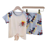 Pijamas Infantis E Roupas Para Casa De Verão De Manga Curta