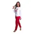 Pijamas Longo Adulto Feminino Manga Comprida Inverno Fechado