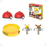 Pikachu Pokémon Pista Batalhe Com Amigos 2 Pokebola Lançador