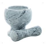 Pilao Pedra Marmore Socador Alho Macerar Tempero 11cm